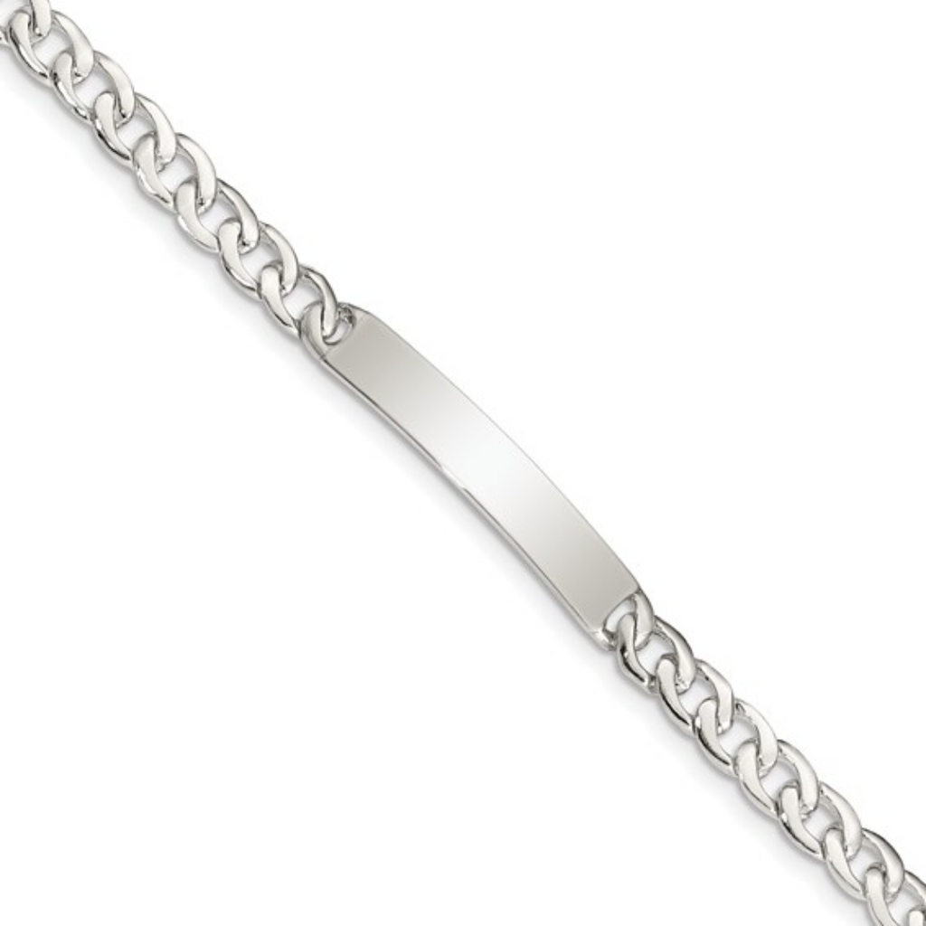 Children's Sterling Silver Engravable Curb Link Bracelet - Carter's Collective Fine Jewelry