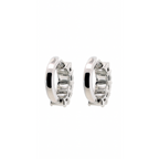 Diana Antique Cushion-Cut Natural Diamond Huggie Hoop Essential Earrings, 3.50 CTTW - Carter's Collective Fine Jewelry