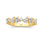 Multi Shape Diamond Stackable Band Wedding Ring, 0.78 CTTW - Carter's Collective Fine Jewelry