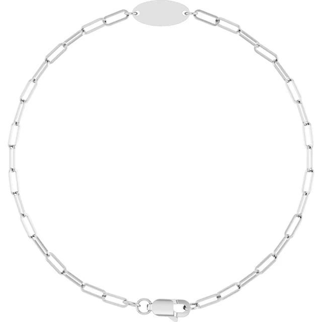 DOORBUSTER: Engravable Tag Bracelet - Carter's Collective Fine Jewelry
