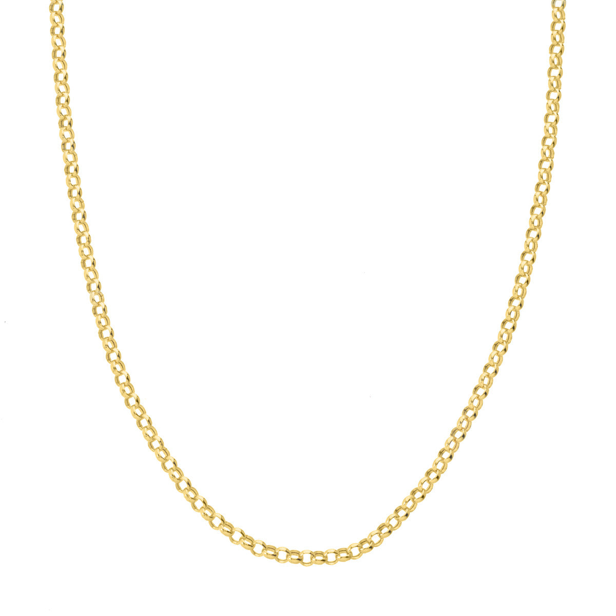 Medium Light Rolo Chain Necklace, 18 Inches