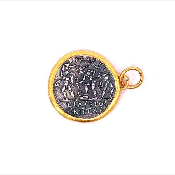 Handmade Roman Coin Charm