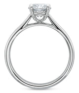 Classic 4 Prong Solitaire Semi Mount Engagement Ring (DOES NOT INCLUDE CENTER STONE)