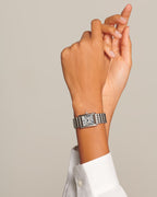 Longines "Mini Dolcevita" Watch with Silver "Flinqué" Dial, 29mm - Carter's Collective Fine Jewelry