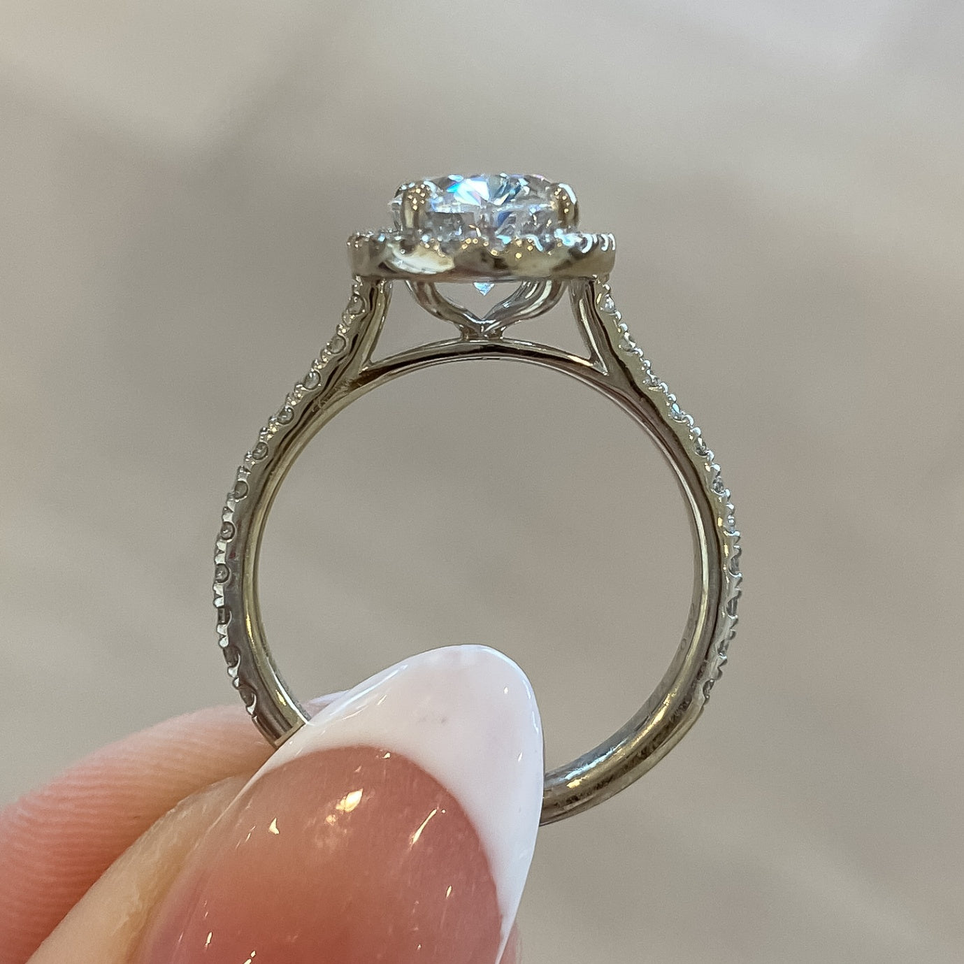 Lily Lab Grown Oval Diamond Engagement Ring