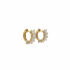 Emerald-Cut Lab-Grown Diamond Huggie Hoop Earrings, 1.60 CTTW
