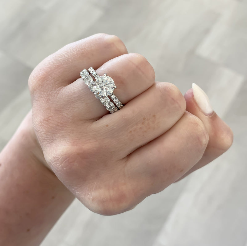 Iris Round Natural Diamond Engagement Ring