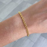 Medium Light Rolo Chain Bracelet, 7.25 Inches