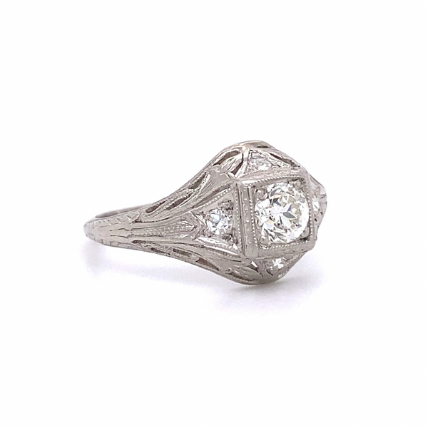 Art Deco Round Diamond Antique Ring