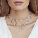 Illusion Set Diamond Tennis Necklace, 2.49 CTTW - Carter's Collective Fine Jewelry