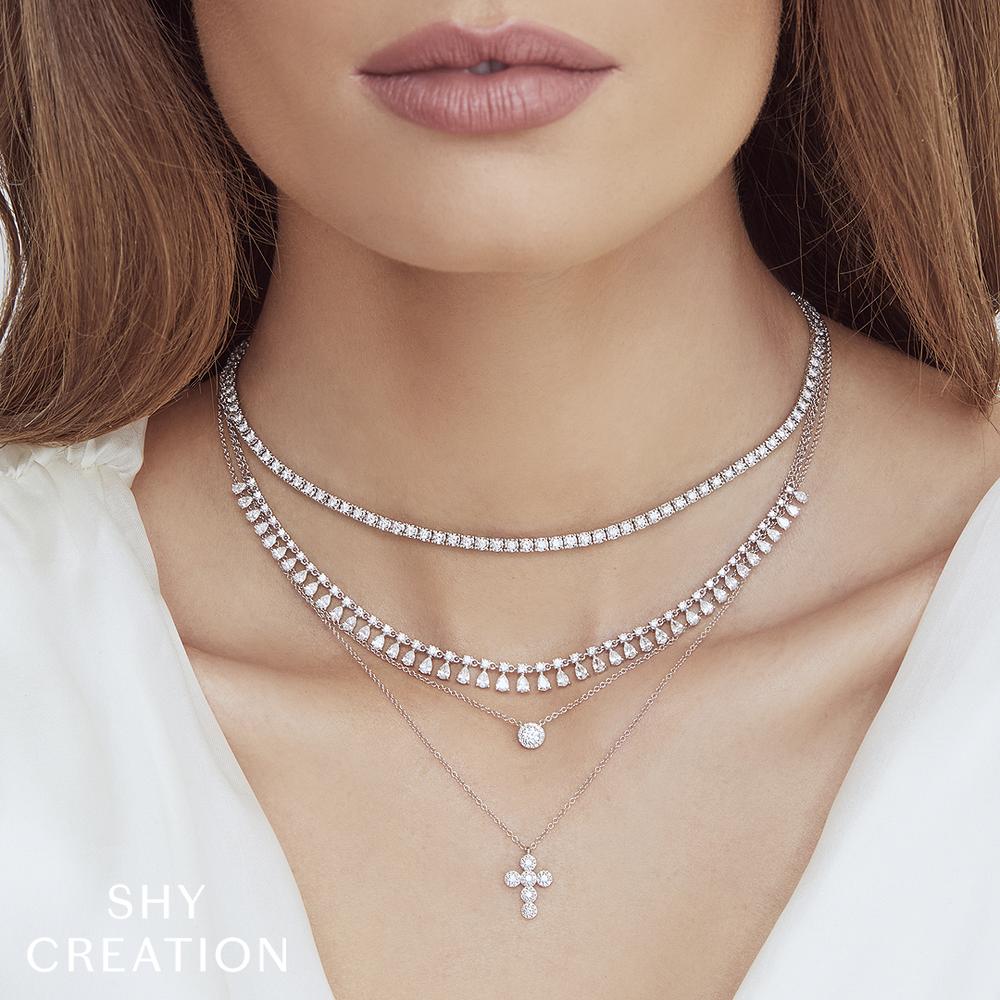 Illusion Set Diamond Tennis Necklace, 2.49 CTTW - Carter's Collective Fine Jewelry