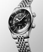 Longines "Legend Diver" Diver's Watch with Black Polished Dial, 39mm - Carter's Collective Fine Jewelry
