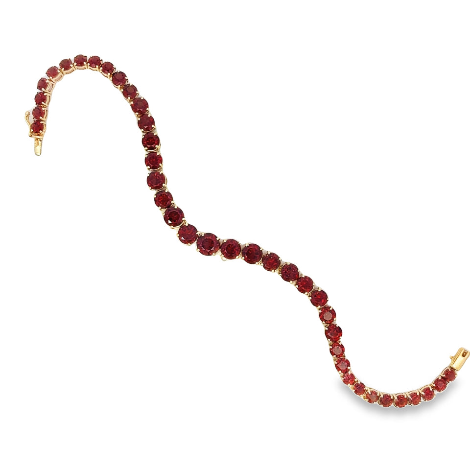 
                  
                    Graduated Garnet Tennis Bracelet
                  
                