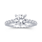 Aster Shared Prong Round Lab Grown Diamond Engagement Ring - Carter's Collective Fine Jewelry
