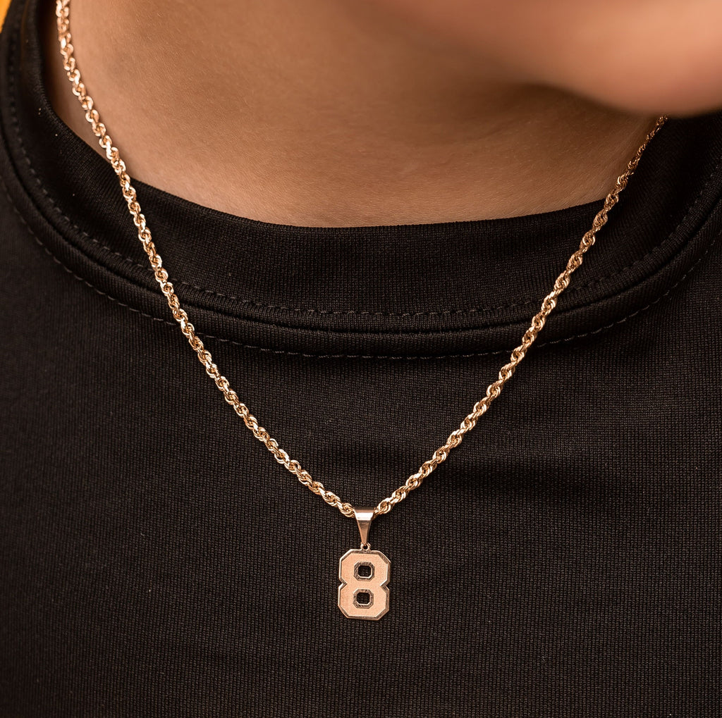 Mini 8 Varsity Number Pendant (Chain Not Included) - Last Chance - Carter's Collective Fine Jewelry