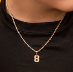 Mini 8 Varsity Number Pendant (Chain Not Included) - Last Chance - Carter's Collective Fine Jewelry