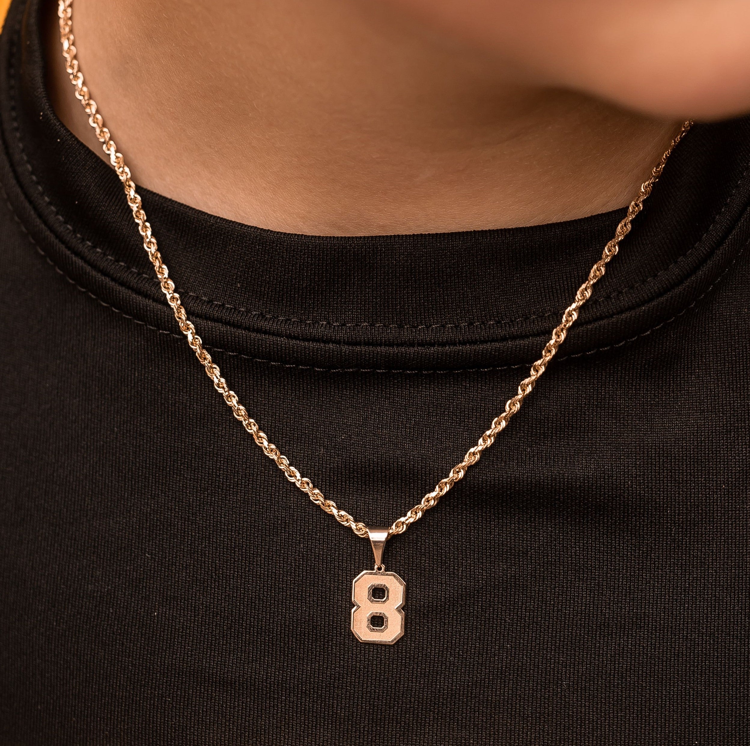 Mini 8 Varsity Number Pendant (Chain Not Included) - Last Chance - Carter's Collective Fine Jewelry