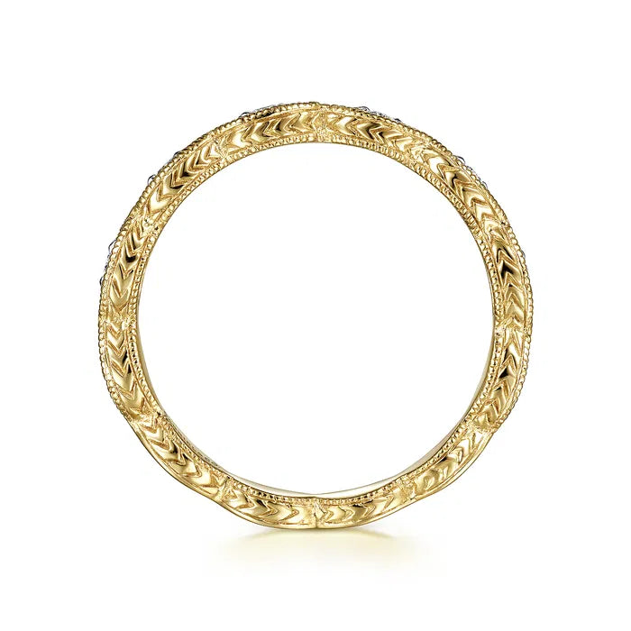 Bujukan Marquise Station Diamond Stackable Ring, 0.11 CTTW - Carter's Collective Fine Jewelry