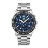 Luminox Pacific Diver Chronograph Blue Dial Watch with Stainless Steel Band