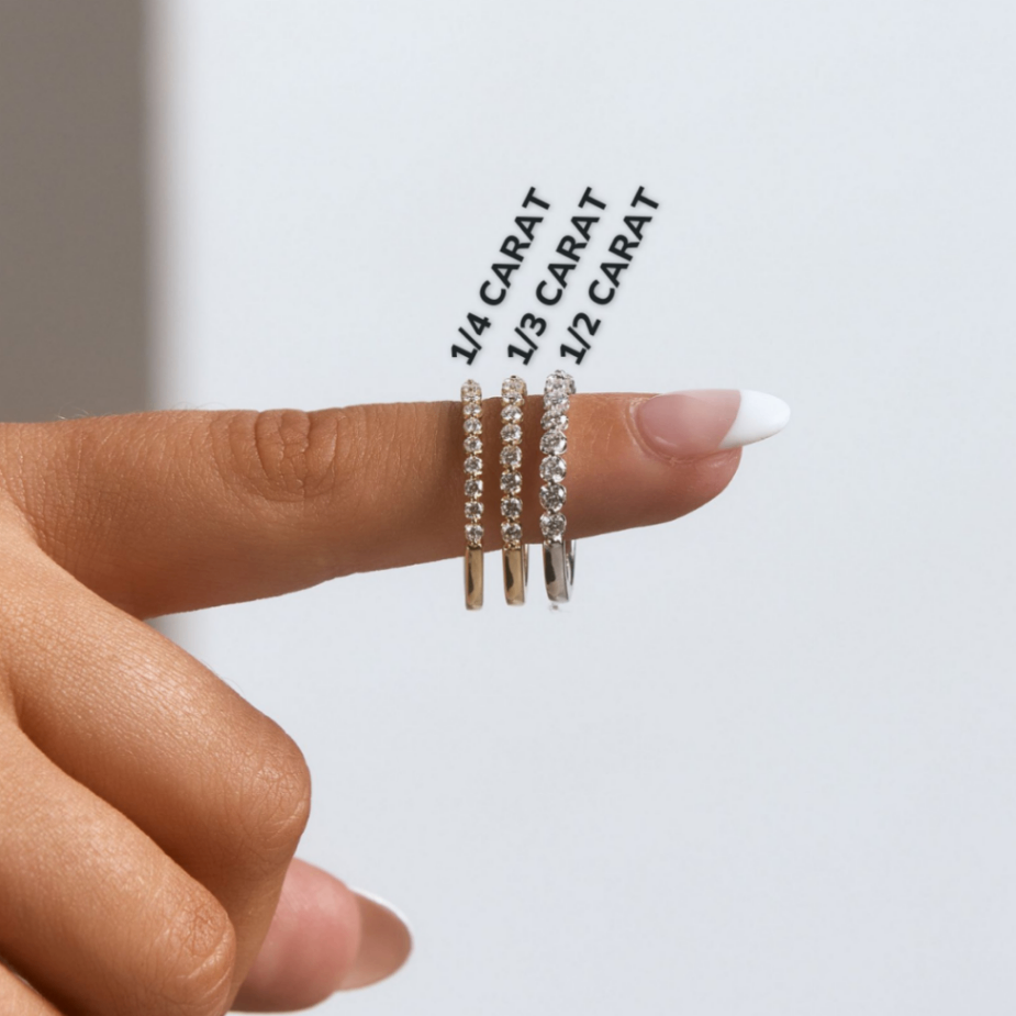 Posey Illusion Set Shared Prong Diamond Band, 1/2 Finger Coverage, 0.33 CTTW - Carter's Collective Fine Jewelry