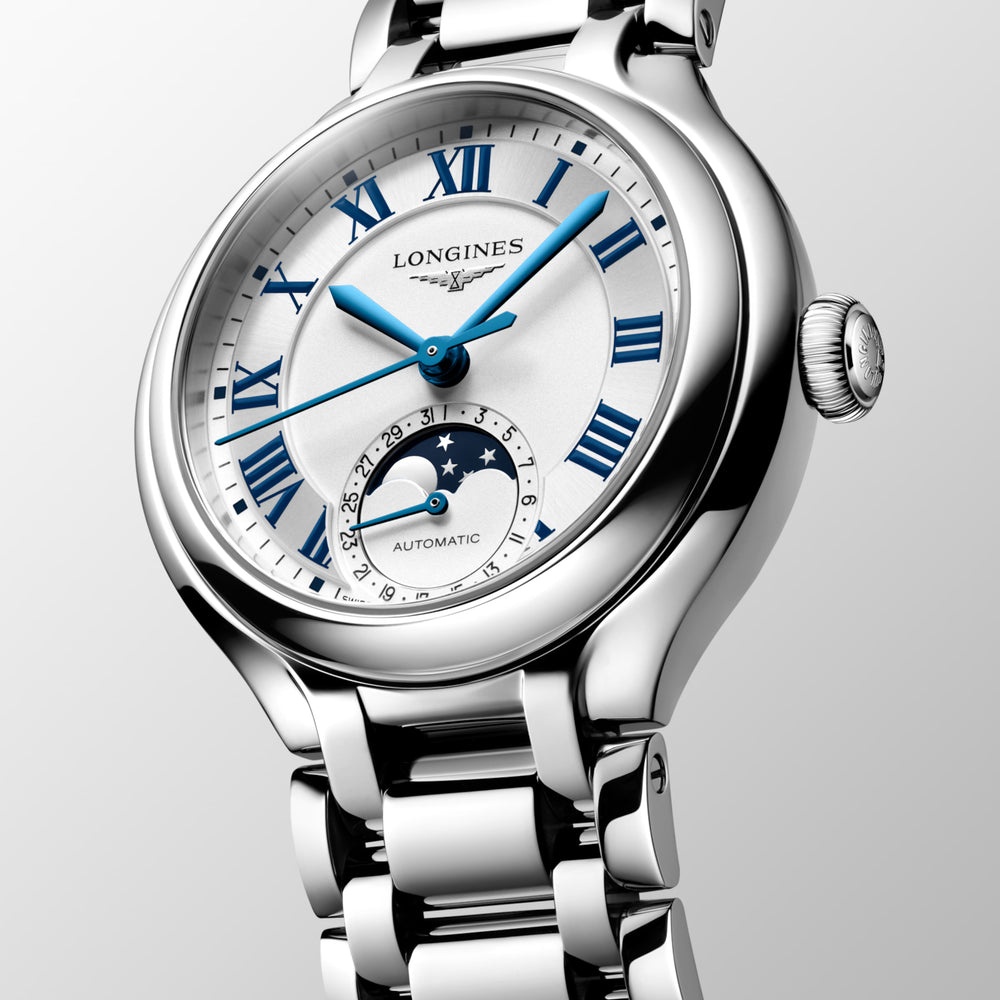 
                  
                    Longines "Primaluna Moonphase" Watch with Opaline Ivory Dial, 34mm - Carter's Collective Fine Jewelry
                  
                