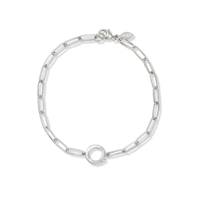 Paper Clip Chain Story Catcher Charm Bracelet - Carter's Collective Fine Jewelry