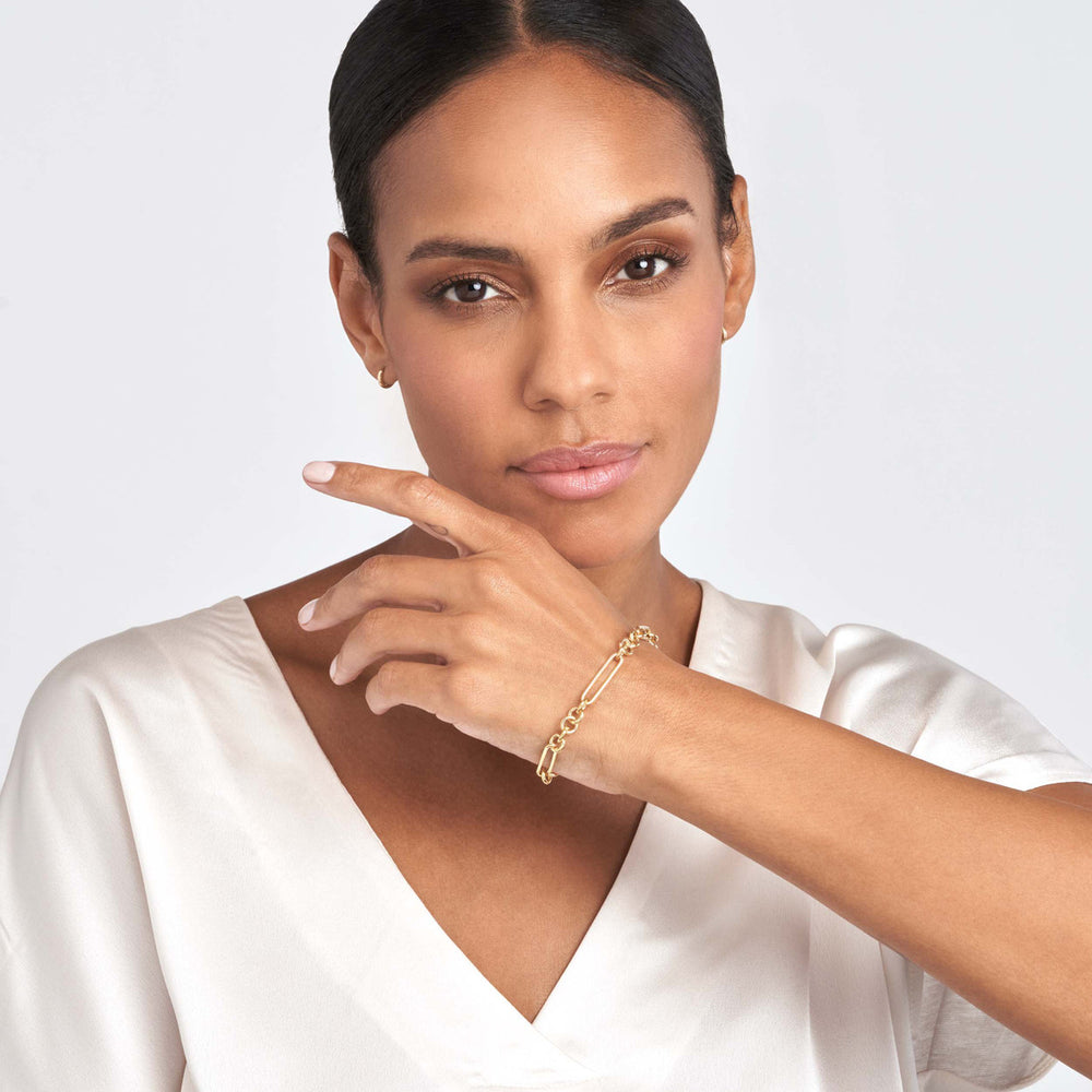 Yellow Gold Mixed Link Bracelet - Carter's Collective Fine Jewelry