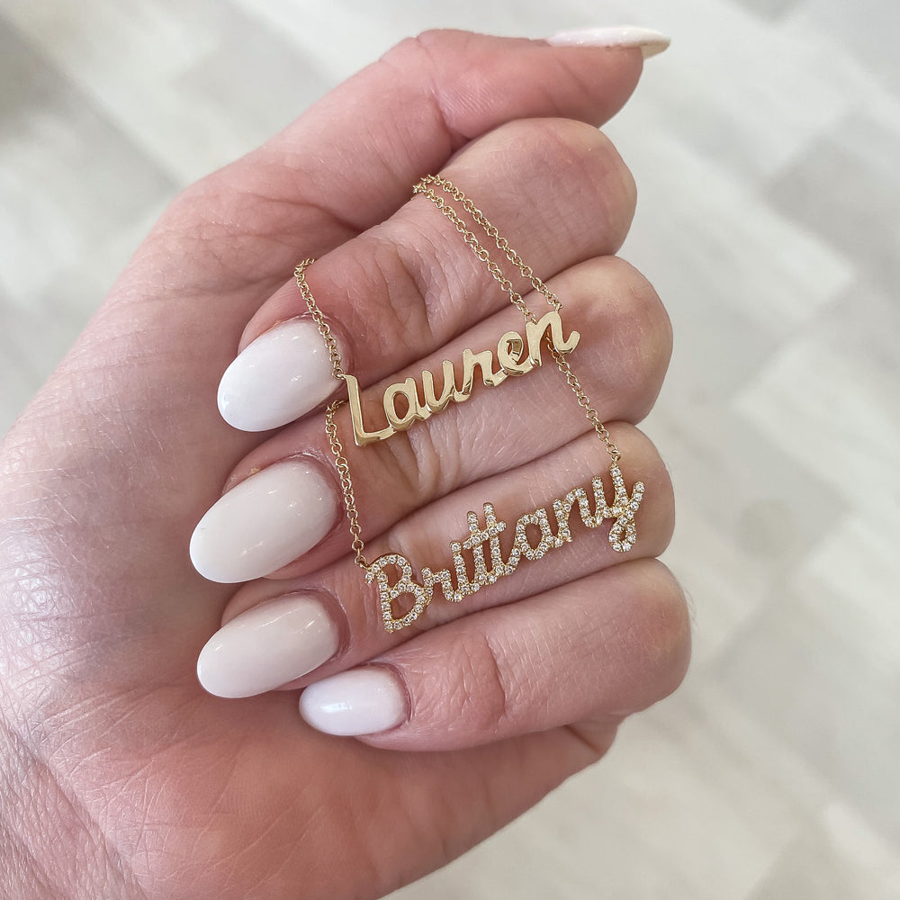 Lauren Script Name Necklace