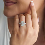 Lily Lab Grown Oval Cut Diamond Engagement Ring, 2.60 CTTW - Carter's Collective Fine Jewelry
