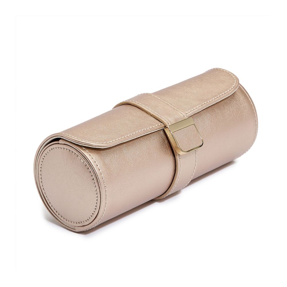 Palermo Double Watch Roll with Jewelry Pouch - Rose - Carter's Collective Fine Jewelry