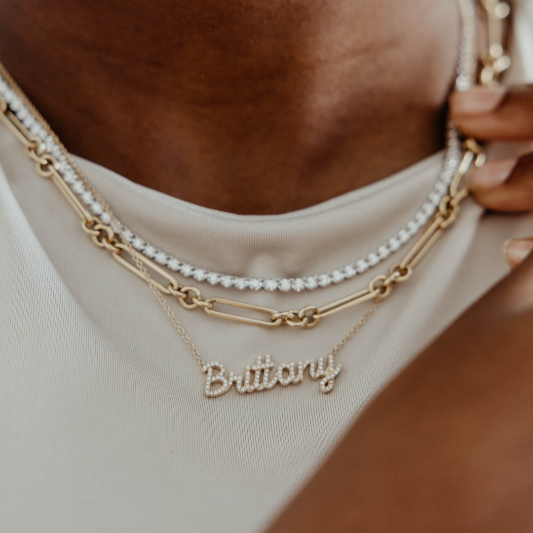 Lauren Script Name Necklace - Carter's Collective Fine Jewelry