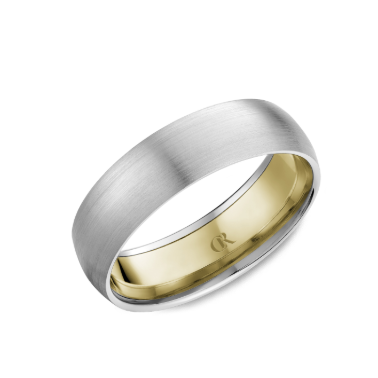Men's Wedding Band with Sandpaper Finish, 6mm - Carter's Collective Fine Jewelry