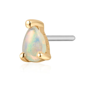 Trista Opal Solitaire Piercing Stud Earring (Single) - Carter's Collective Fine Jewelry