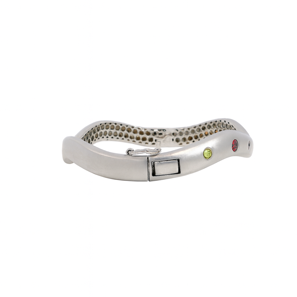 Multi-Colored Sapphire Bezel Set Bracelet, 0.98 CTTW - Carter's Collective Fine Jewelry