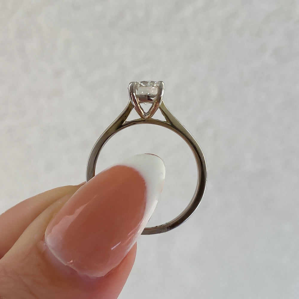 
                  
                    Dahlia Natural Round Cut Diamond Solitaire Engagement Ring, 0.90 CTTW - Carter's Collective Fine Jewelry
                  
                