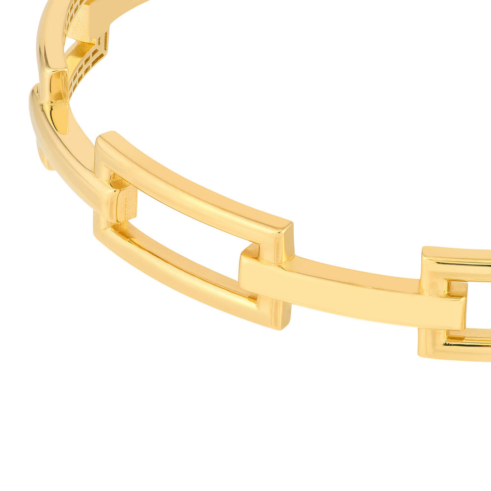 
                  
                    Rectangular Polished Link Bangle Bracelet
                  
                