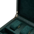 British Racing Green Single Watch Winder with Storage - Carter's Collective Fine Jewelry