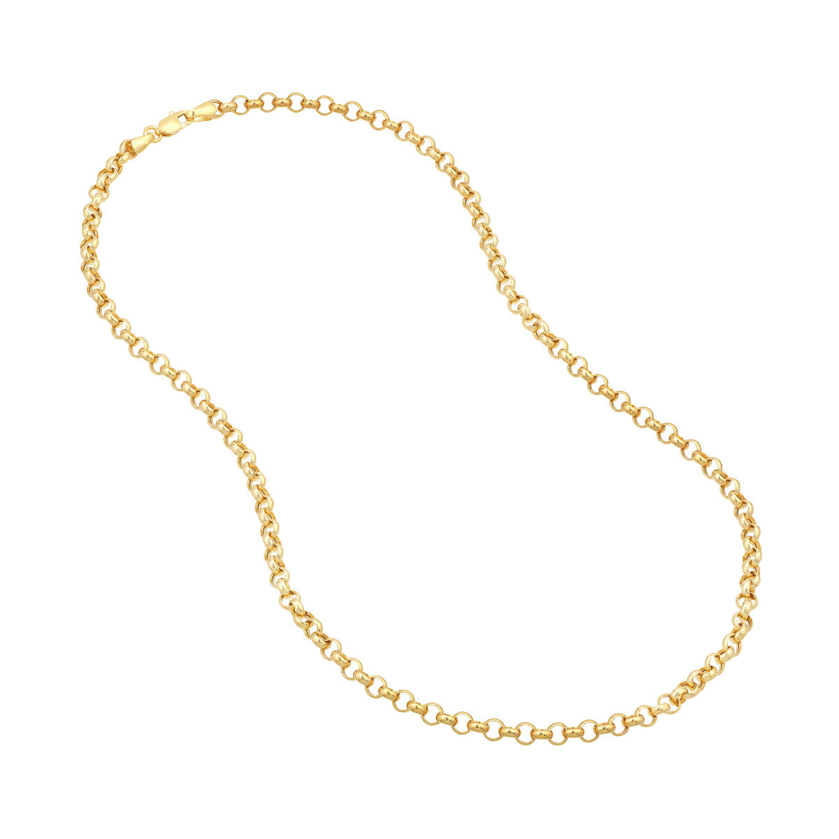 Medium Light Rolo Chain Necklace, 18 Inches