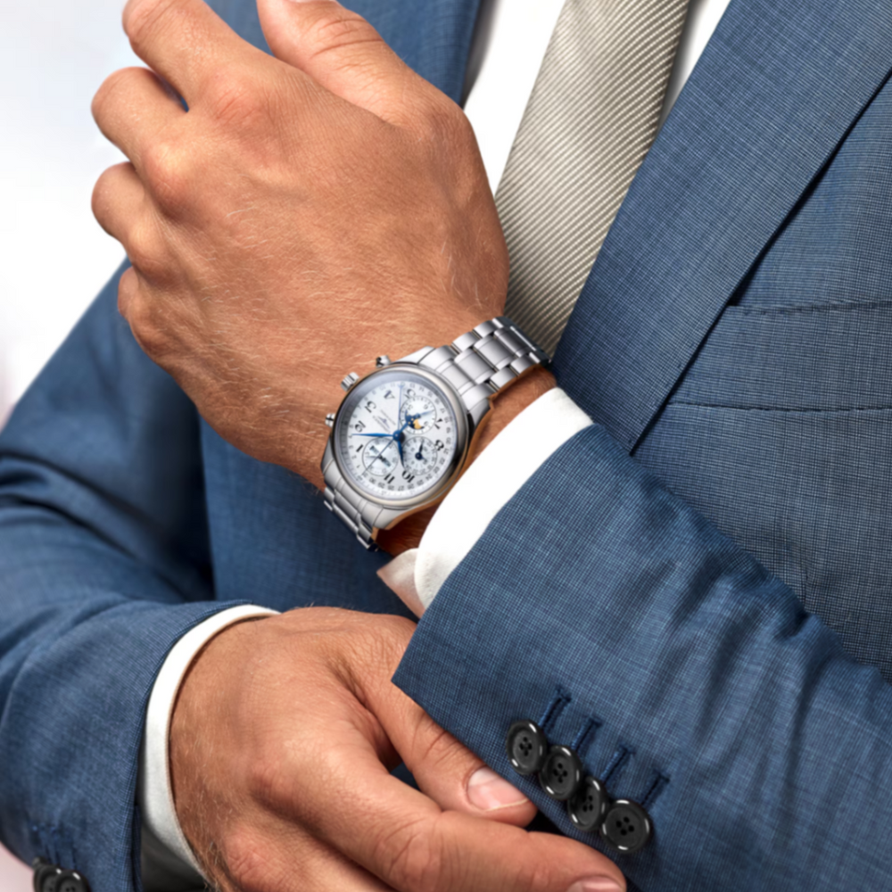 Longines Master Collection "Chronograph Moonphase" Watch, 42mm - Carter's Collective Fine Jewelry
