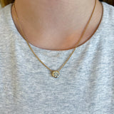 Chae Bezel Diamond Drop Necklace, 1.75 CTTW