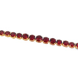 Graduated Garnet Tennis Bracelet