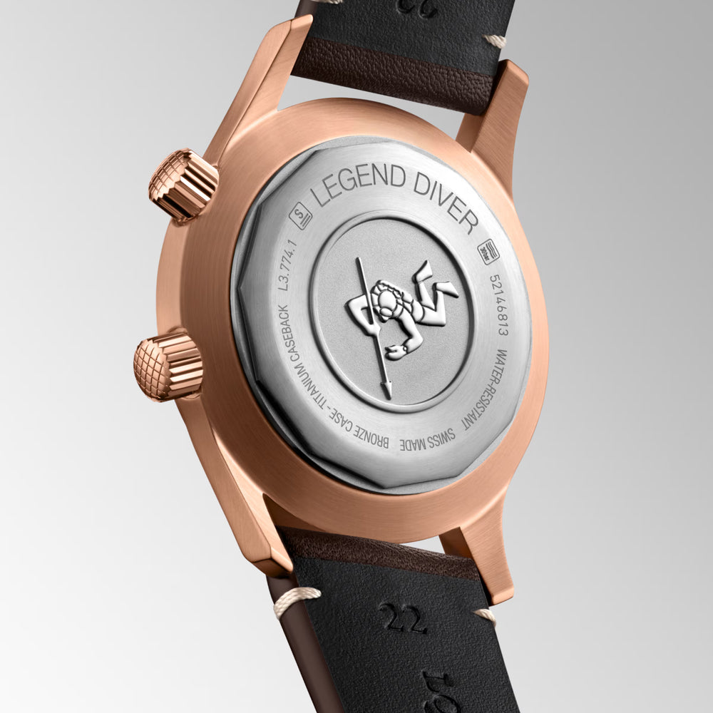 
                  
                    Longines "Legend Diver" Watch - Bronze/Titanium with Green Dial, 42mm - Carter's Collective Fine Jewelry
                  
                