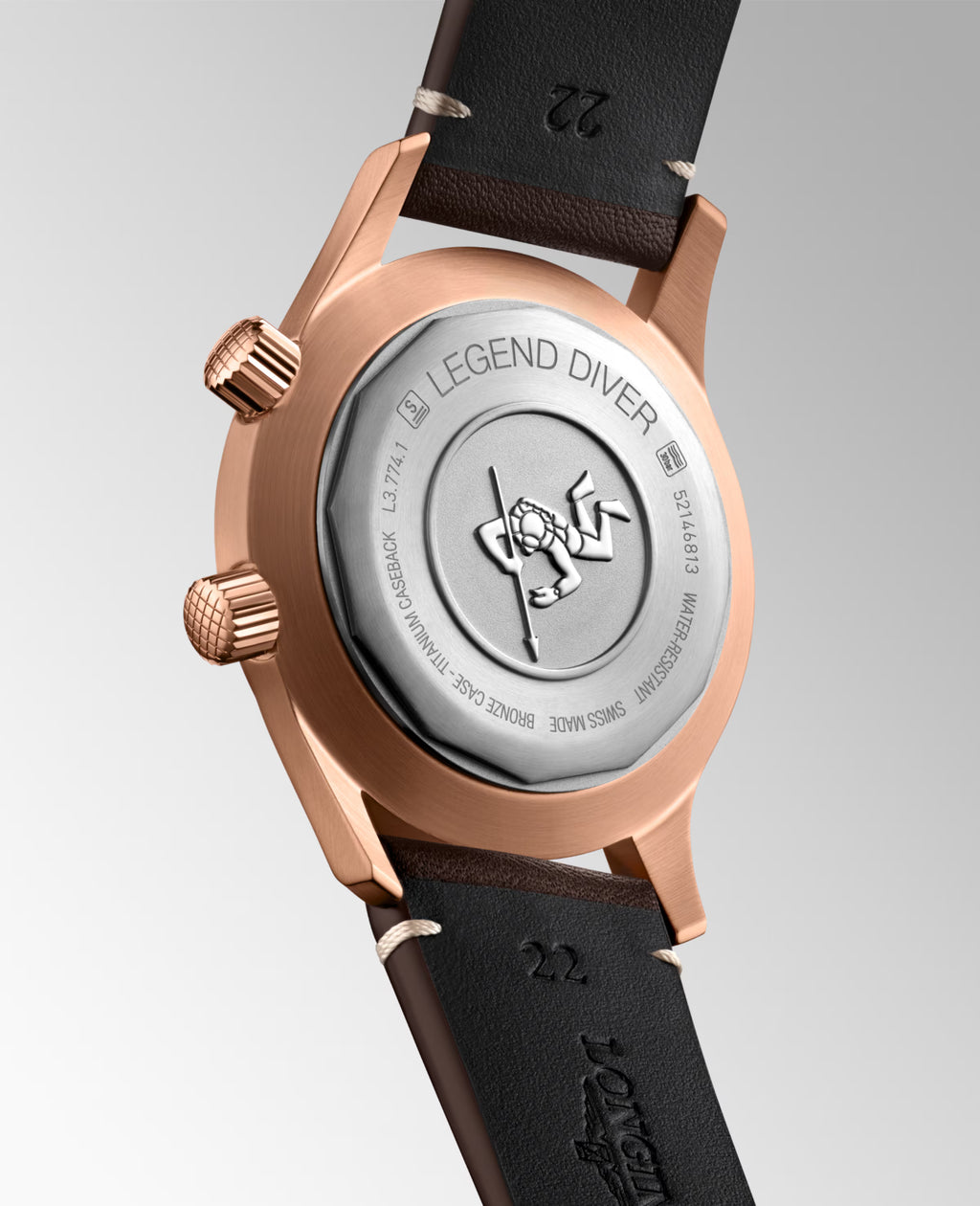 Longines "Legend Diver" Watch - Bronze/Titanium with Green Dial, 42mm - Carter's Collective Fine Jewelry