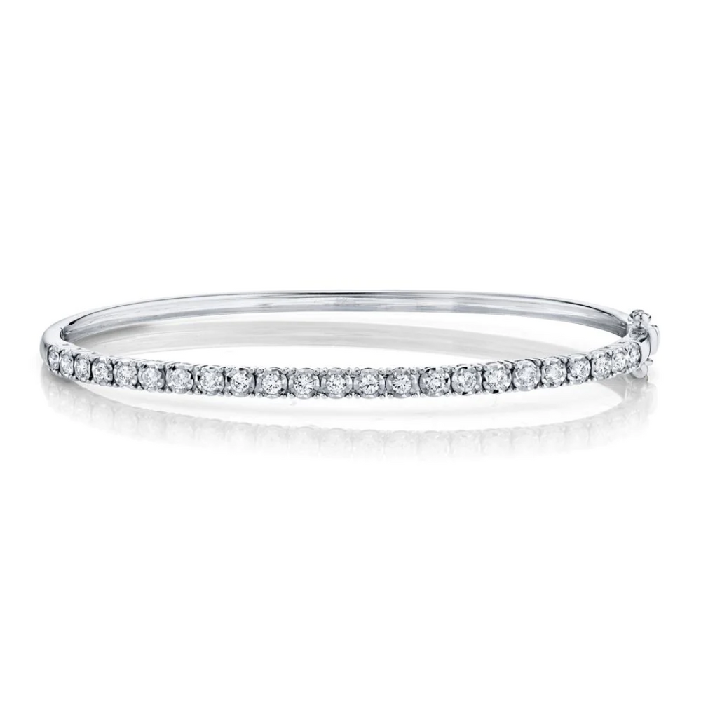 Illusion Set Diamond Bangle Bracelet