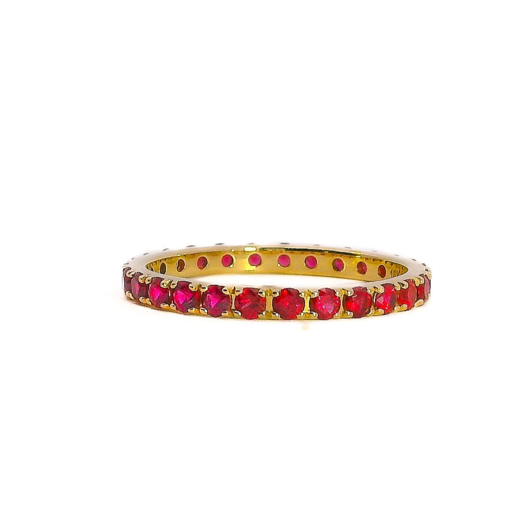 Ruby Eternity Band, 1.10 CTTW - Carter's Collective Fine Jewelry