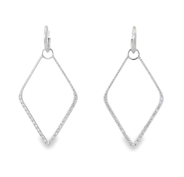 Lisse Diamond Kite Earring Charms (Pair)