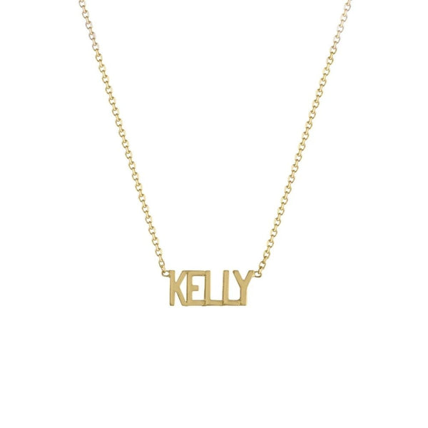 Mini Mini Nameplate Necklace with 4 Letters