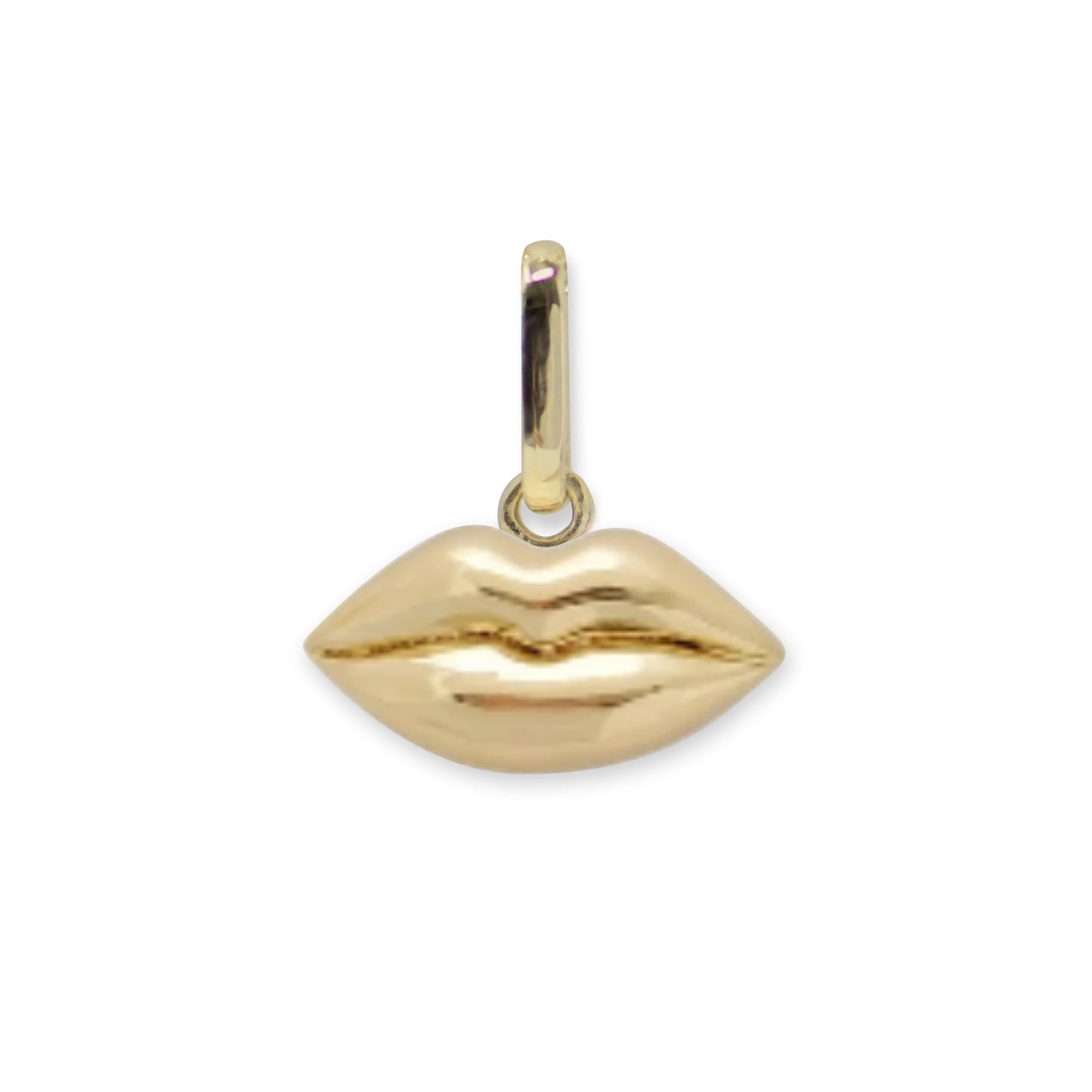 Yellow Gold Lips Charm - Carter's Collective Fine Jewelry