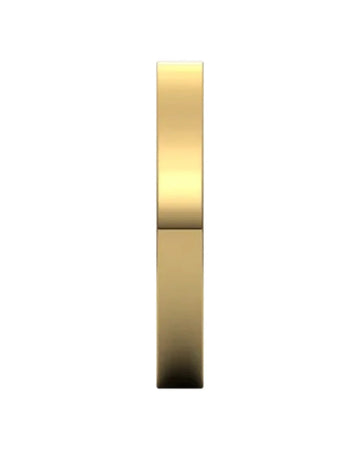 Yellow Gold Flat Spacer Band