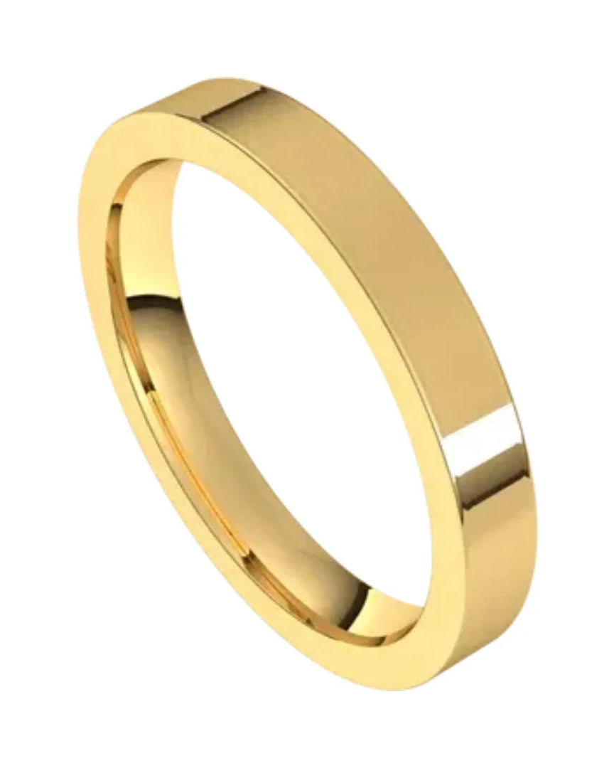 Yellow Gold Flat Spacer Band
